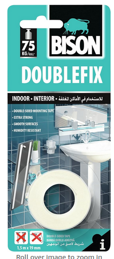 BISON DOUBLE FIX CRD 1.5MX19MM*12 L137 item code: 71188 by Supplytent.com