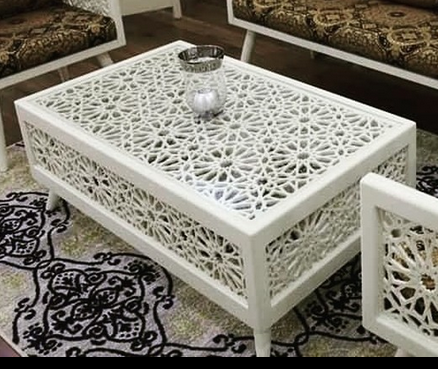 Side Table white MDF, Height - 55 cm, Length 150 cm, Breadth - 70 cm by Supplytent.com