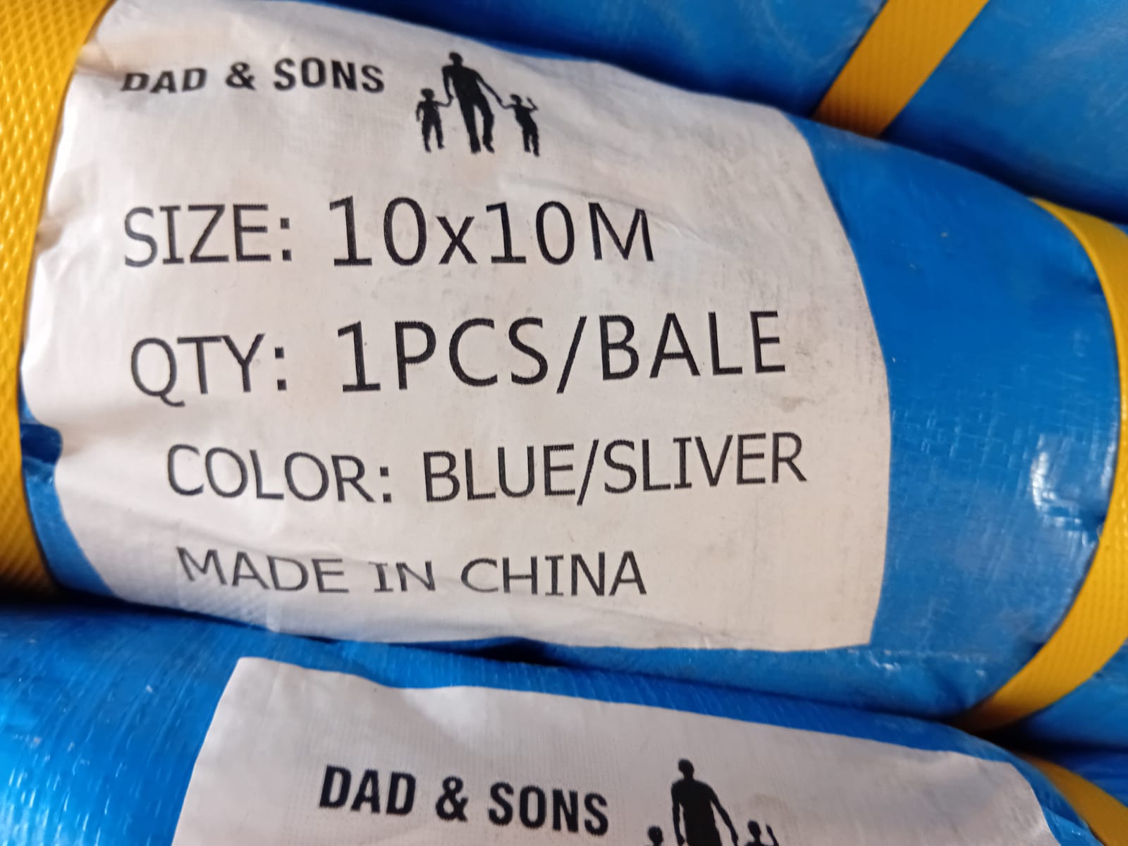 Tarpaulin different sizes ( DAD & SONS) by Supplytent.com