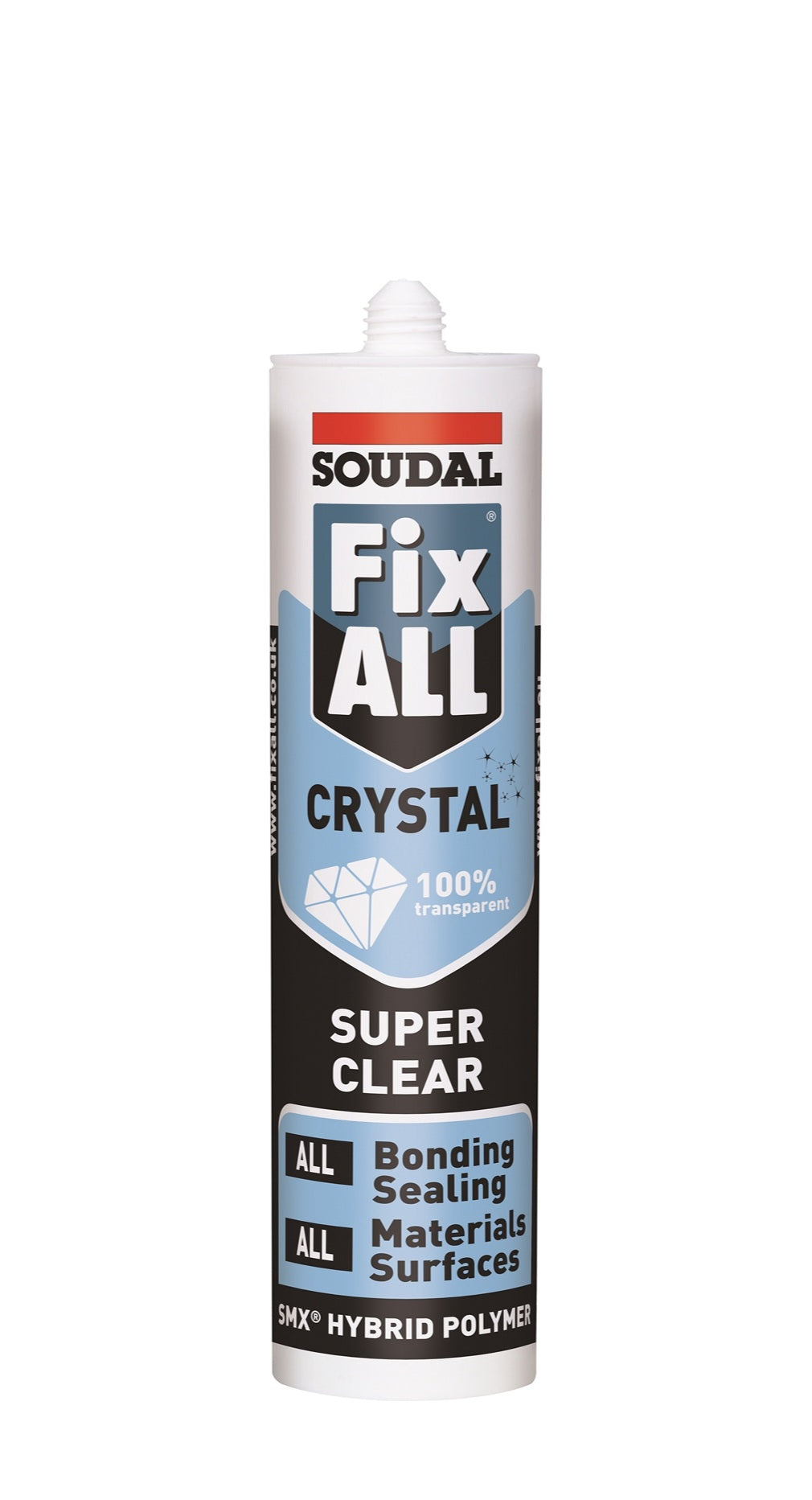 Fix All Crystal - 290ml cartridge, 12 pcs box (Made in Belgium) by Supplytent.com