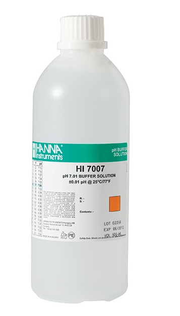 Hanna HI7007L pH 7.01 Buffer Calibration Solution – 500 mL