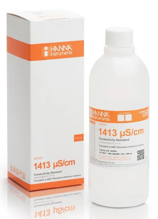 Hanna HI7031L 1413 µS/cm Conductivity Calibration Solution – 500 mL