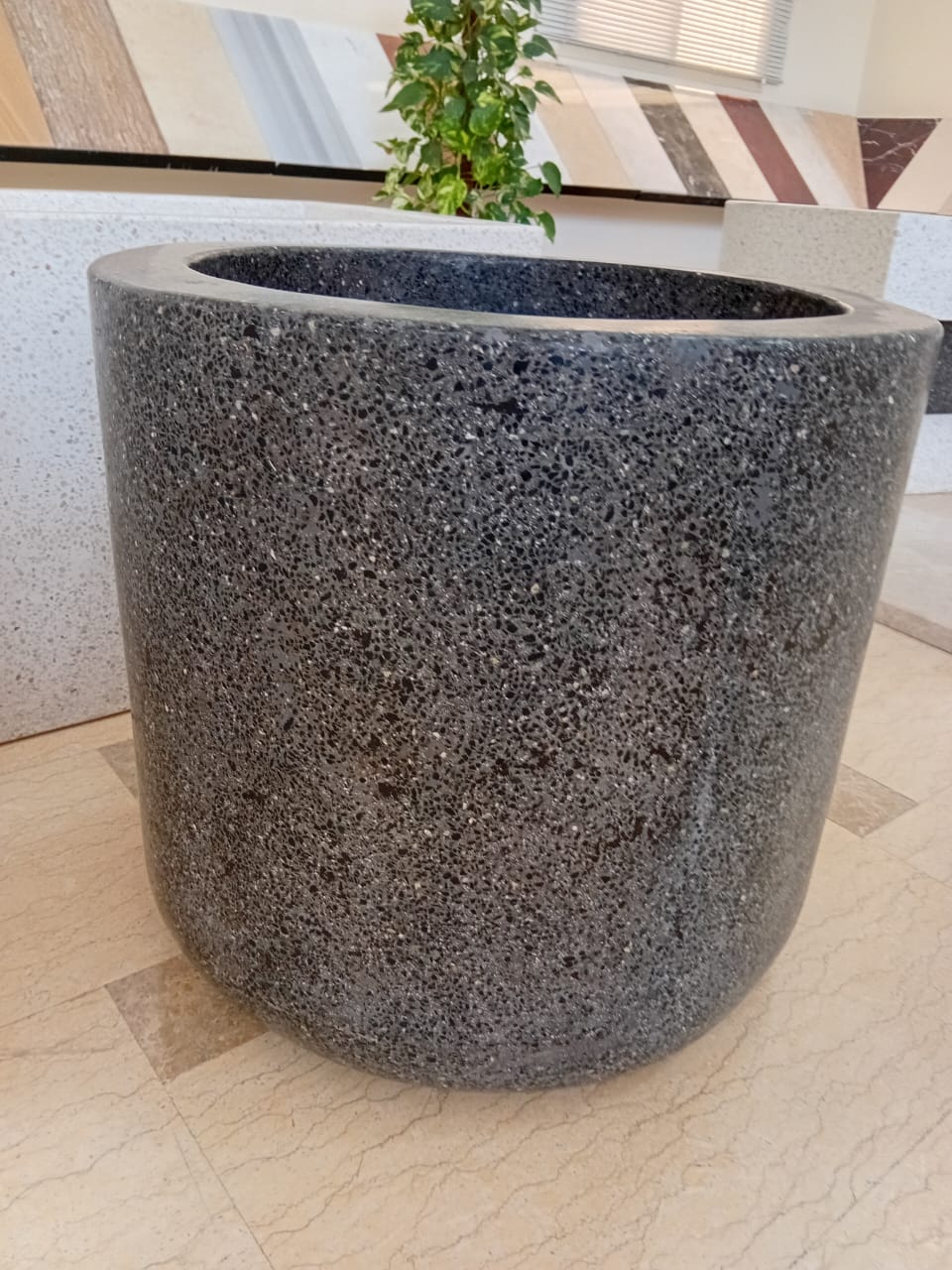 Terrazzo Pot, Size:outer diameter: 50 cm, inner diameter 40 cm by Supplytent.com