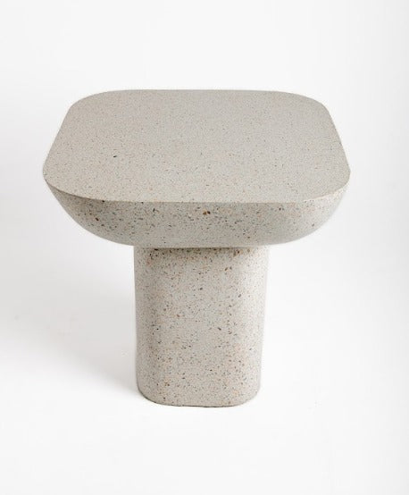 Cement Terrazzo Square Side Table Living Room Decor by Supplytent.com