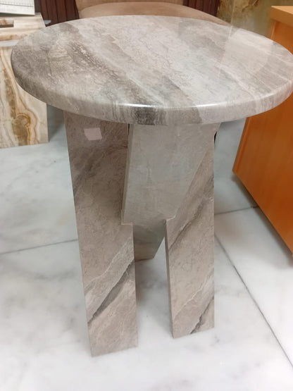 Marble side table Diameter 35 cm by Supplytent.com