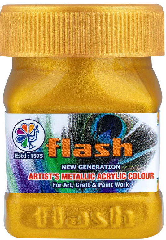 Flash 24 Carat Acrylic Gold Paint 500 ml by Supplytent.com