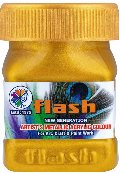 Flash 24 Carat Acrylic Gold Paint 500 ml by Supplytent.com
