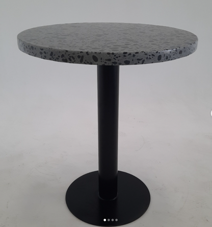 terrazzo coffee table with Base MS steel coated by Supplytent.com