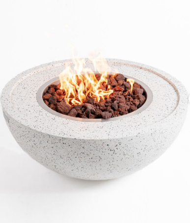 Terrazzo Fire Bowl without windshield by Supplytent.com