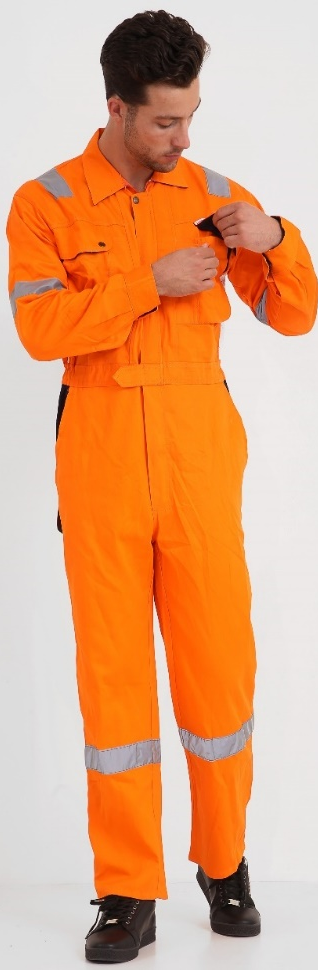 ORANGE + NAVY BLUE DOHA COVERALL PRIME CAPTAIN S