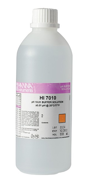 Hanna HI7010L pH 10.01 Buffer Calibration Solution – 500 mL