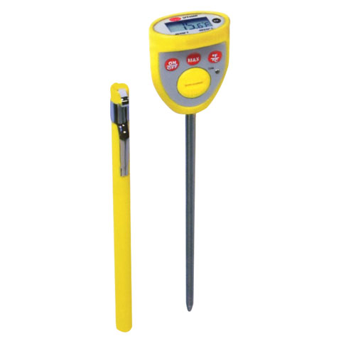 Cooper-Atkins Digital Pocket Test Waterproof Thermometer 4.5" Stem