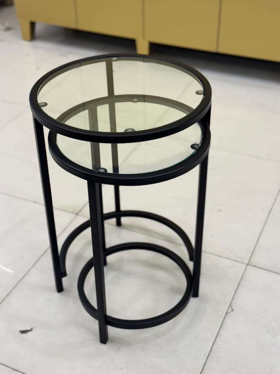 Round steel frame side table, color: Black, Silver, Gold by Supplytent.com