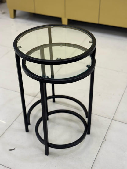 Round steel frame side table, color: Black, Silver, Gold by Supplytent.com