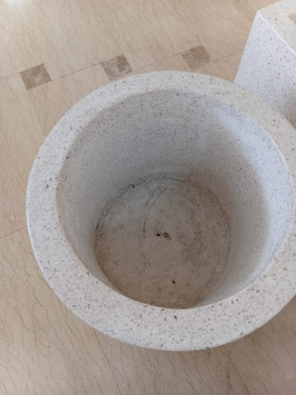 Terrazzo Pot, Size:outer diameter: 50 cm, inner diameter 40 cm by Supplytent.com