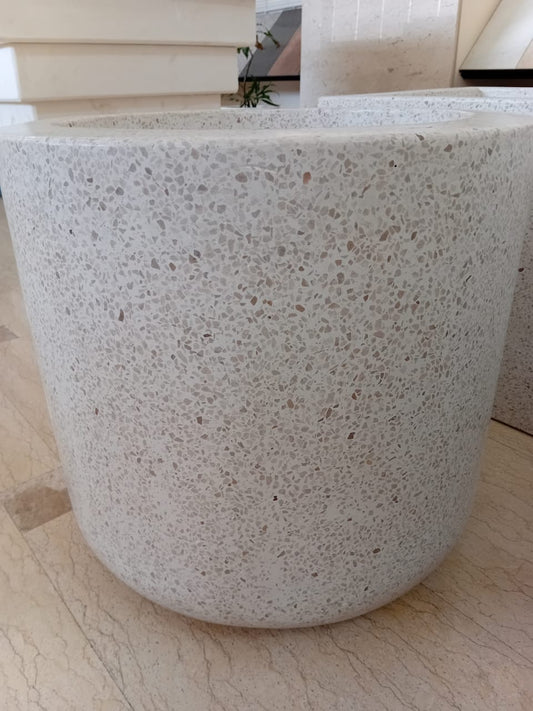 Terrazzo Pot, Size:outer diameter: 50 cm, inner diameter 40 cm by Supplytent.com