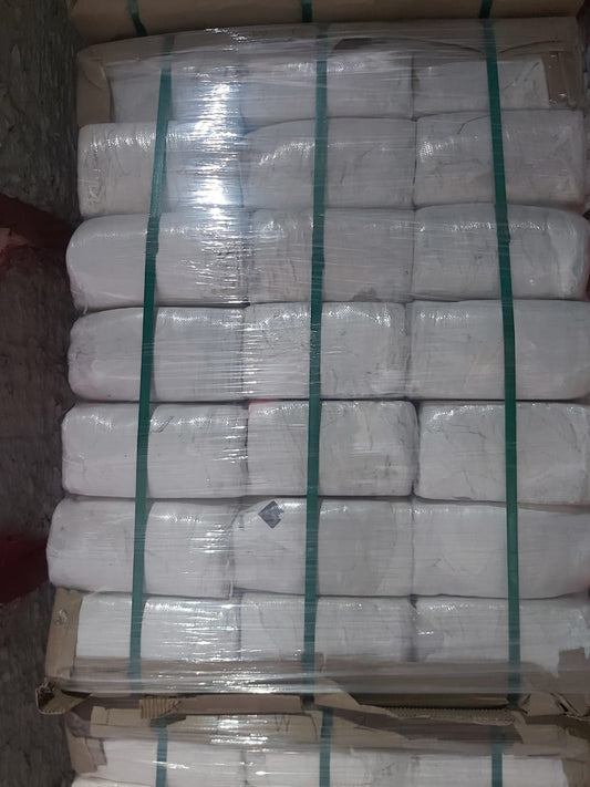 White cotton Rags - 10 kg by Supplytent.com